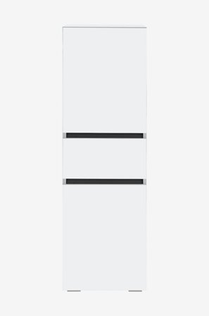 Loft24 - Badeværelsesskab Wisla Midi 1 skuffe /2 låger - Hvid - Badeværelsesmøbler - Fra Homeroom