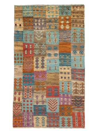 Moroccan Berber - Afghanistan Tæppe Moderne Brun/Grøn (Uld, Afghanistan)
