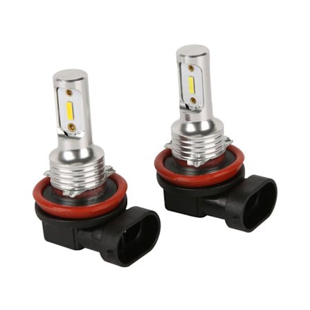 Kompatibel med H8 H9 H11 Super Bright LED-strålkastarlampor 8000LM 8000K Isblå Hög/Låg Beam 80W Europeisk