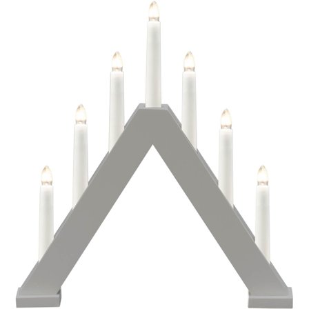 Konstsmide - Adventstake 3930-305 7 ljus trä Grå