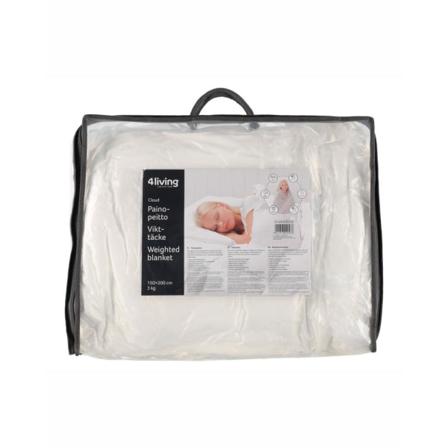 4living - Tyngdtäcke 3 Kg Vit Vit