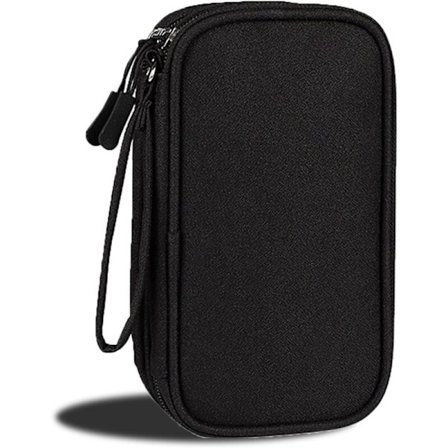 Oppbevaringspose for kabler, multifunksjonell elektronisk veske, lomme for organisering av kabler, tilbehørsoppbevaring for kabler, for lader, kabler,