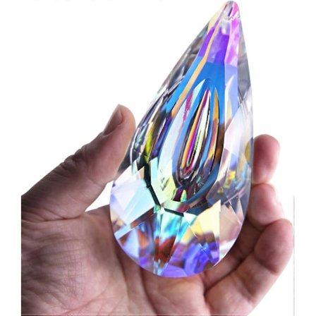 Hængende Krystal Prism Suncatcher Ornament Vindue Haveindretning Farverig Facetteret Krystalglas Dråbe Regnbue Maker Vedhæng
