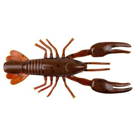 Yum Ned Craw 6cm (7-pack) - Dark Brown/Red Brown
