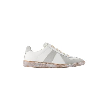 Maison Margiela Replica Low Top Sneakers , Wit , Heren , Maat: 42 EU