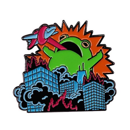 Yleinen kaupunki sammakko emali tappi henkilökohtainen hauska eläin rintaneulat hattu paita kaulus laukku merkki sarjakuva sammakko korut lahja 