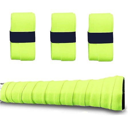 6 stk. Badminton Klap Hånd Lim Film Klæbende Badminton Hånd Lim Tennis Hånd Lim Køl Hånd Lim, gul