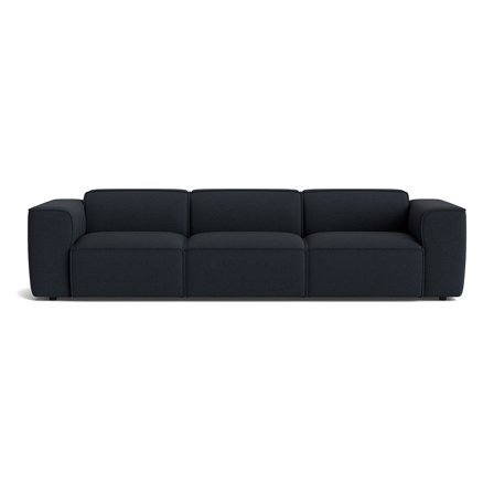 Aura XL 3 personers sofa - Loop Mørkeblå - 303x100x73 - Sofa, 3 personers sofa