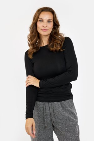 B. COPENHAGEN - Langærmet T-shirt - Sort