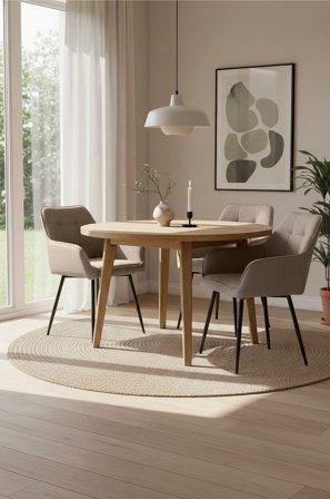 Homeroom Collection - Valdemar 2-pack ruokailutuoli - Ruskea - Tuolit - - Homeroom