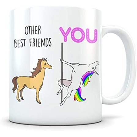 Bästa vänner presenter till kvinnor - Födelsedagspresenter till vänner Kvinnliga - Rolig kaffemugg present till flickvänner - Rolig present till din 