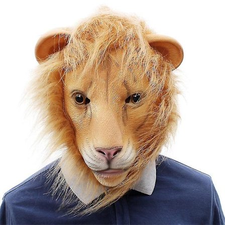 Latexmask Latex Lejonhuvudbonad Maskeradfest Cosplay Karnevalsmask Djurmask