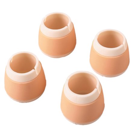 Runde oransje silikon stolbenbeskyttere Antiskrap Antiskli Gulvbeskyttere for møbler