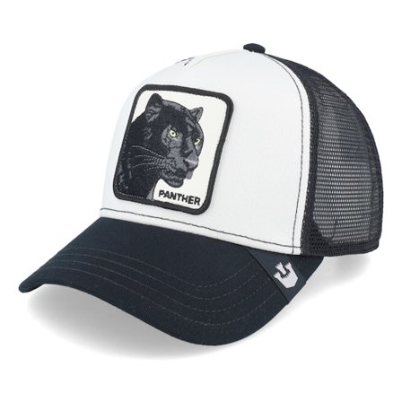 Goorin Bros. - White trucker Caps - The Panther White/Black Trucker @ Hatstore
