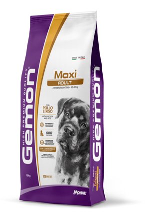 Gemon Pollo e Riso Cibo Secco Cani Adulti 15 Kg Maxi