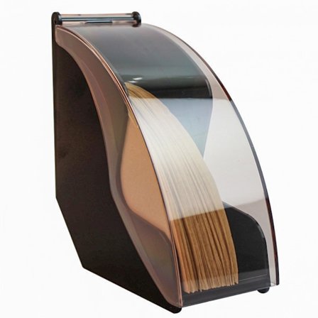 Kaffefilterholder, filterpapirholder med støvtett lokk for V60 og kjegleformede kaffefiltre