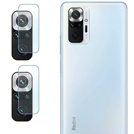 Xiaomi Redmi Note 10 Pro 4G 5D kamera linsecover fleksibelt glas