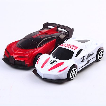 4 st slumpmässiga färger tröghetsstuntbilar, legering katapultbil, min