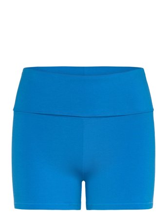 Flex Foldover Shorts Blue Organic Basics
