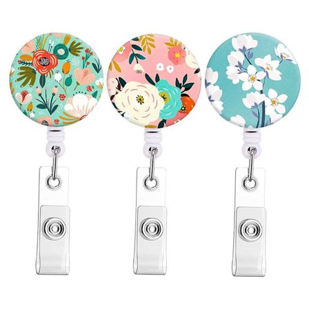 3 st utdragbar nyckelring märkeshållare