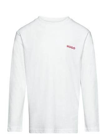 Long Sleeve T-Shirt T-shirts Long-sleeved T-shirts Hvit Hugo Kids*Betinget Tilbud