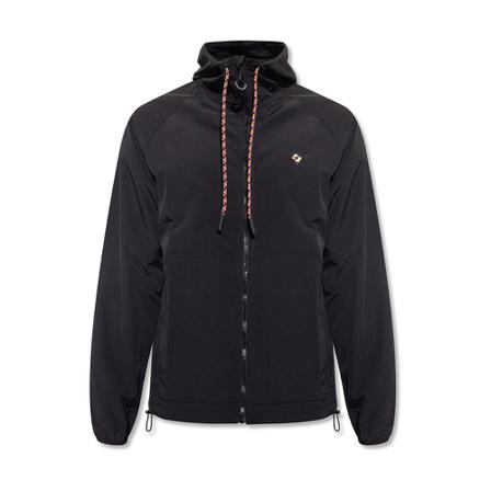 Marcelo Burlon, Jacket with logo Czarny, Mężczyzna, Rozmiar: M