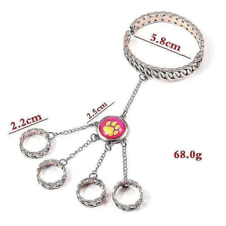 Flicka Dam Smycken Påfågel Halsband Hänge Ormarmband Sagor Cosplay Smycken Tillbehör Kvinna Man Gåvor Anime Smycken(4)