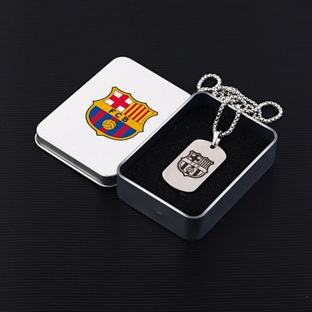 Barca fotbollsfans souvenirer runt EM-fotbollen Halsband Hängen Smycken [kk]