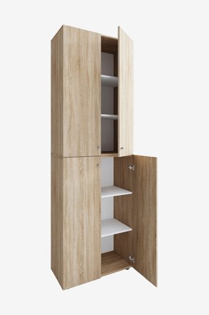 VCM - Vcm Skoskab Lona 2Xl hængslede døre - Beige - Skoskabe - Fra Homeroom