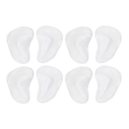 Gjennomsiktig silikon fotbue støtte innleggssåle Fotpleie pute Korrigeringsgel Ortopedisk pute