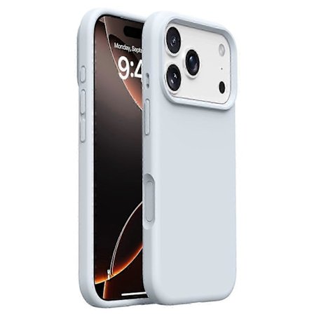 iPhone 17 Pro Max -kotelo, pehmeä mikrokuituvuori, nestemäinen silikoni + PC-kuori