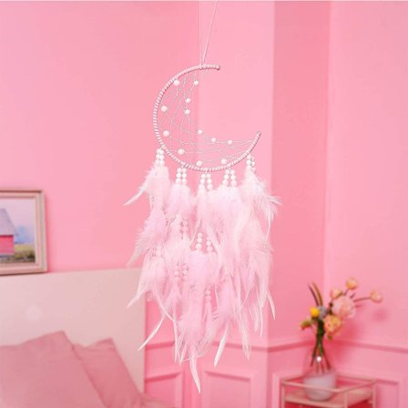 Drømmefanger, Drømmefanger med fjer, Håndlavet drømmefanger