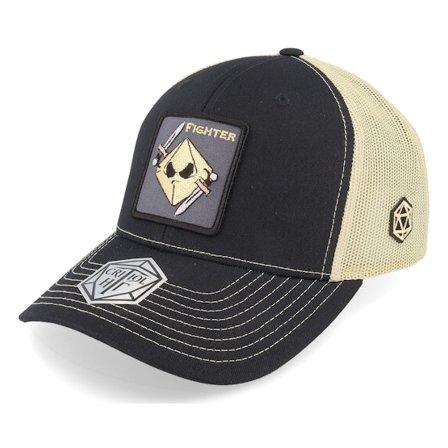 Critiql Hit - Musta trucker Lippis - Fighter Class 112 Black/Vegas Gold Trucker @ Hatstore