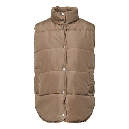 Pieces, Pctee Waistcoat Bruin, Dames, Maat:S