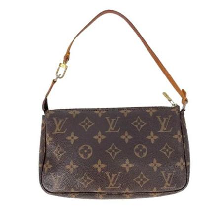 Louis Vuitton Vintage, Pre-owned Pochette Accessoires Monogram Bag Bruin, Dames, Maat:ONE Size,Canvas