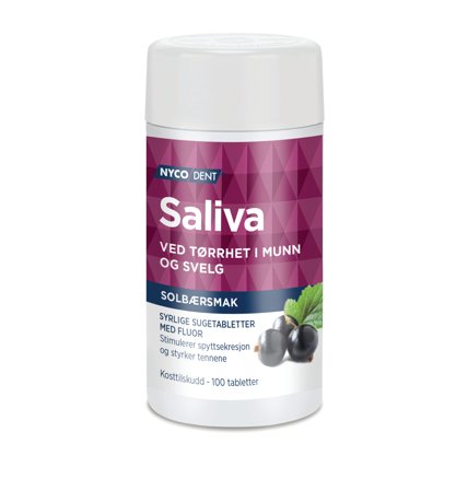 Nycodent Salvia sugetabletter solbær 100 stk