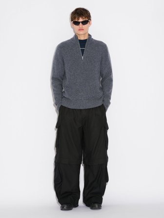 Holzweiler - Castle Wool Half Zip - Blue - Mens - Extra Large