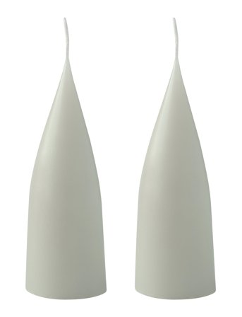 Hand Dipped C -Shaped Candles, 2 Pack Green Kunstindustrien
