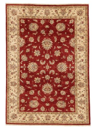 Hand Knotted Ziegler Fine Rug 208X300 Dark Red/Brown