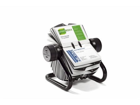 DURABLE Visifix Rollkartei f400 Karten Register A-Z schwarz