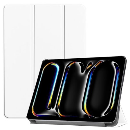 Till iPad Pro 11 (2024) Slim fit tri-fold fodral - Vit