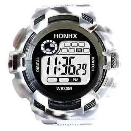 Trendy Herre Digital LED Analog Kvarts Alarm Dato Sports Armbåndsur - Sæt Modebaren Højt! A