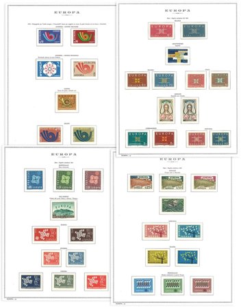 Europa CEPT - Postfrisk samling 1956-1973