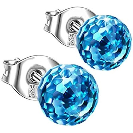 Syntetiske diamantøreringe til kvinder Diamantøreringe Smykker til kvinder og piger Bryllupsdating Festivalgave Zirkonøreringe Bryllupsgave til fest (