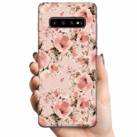 Samsung Galaxy S10 Tpu Mobilskal Blommor