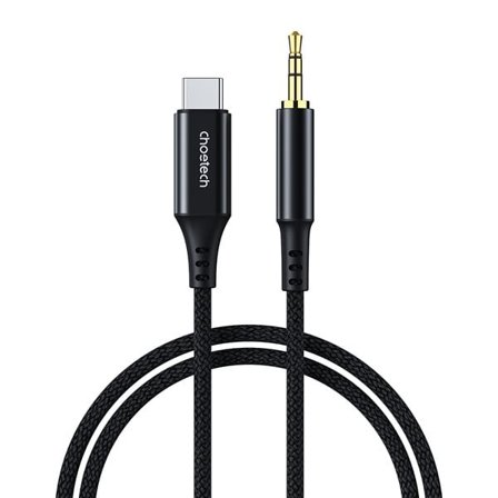 Choetech AUX006 USB-C / minijack 3,5 mm kabel 1 m - svart