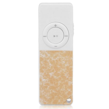 MP3-spiller Slim Classic Multifunksjon HiFi Lossless Sound Music Player Støtter opptil 64GB Gul
