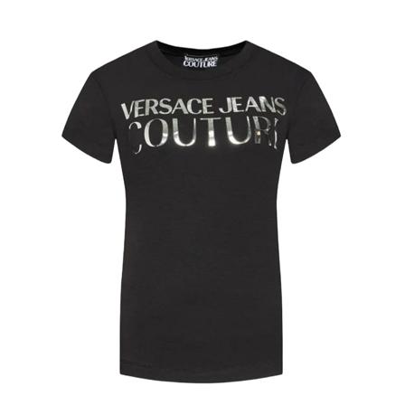 Versace Jeans Couture, T-Shirts Czarny, Kobieta, Rozmiar: S