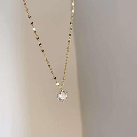 925 Sterling Silver 1 Carat D Färg Moissanite Halsband för Kvinnor Sex Klor Diamanter Nyckelbenskedja Bröllopssmycken