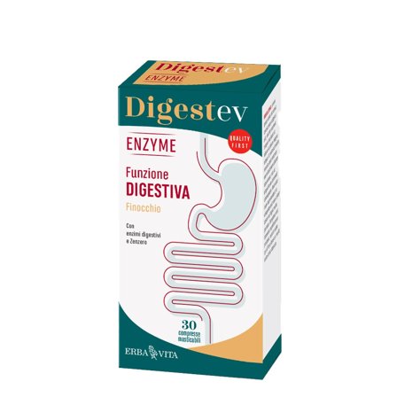 Erba Vita Digest-Ev Enzyme Integratore 30 Compresse